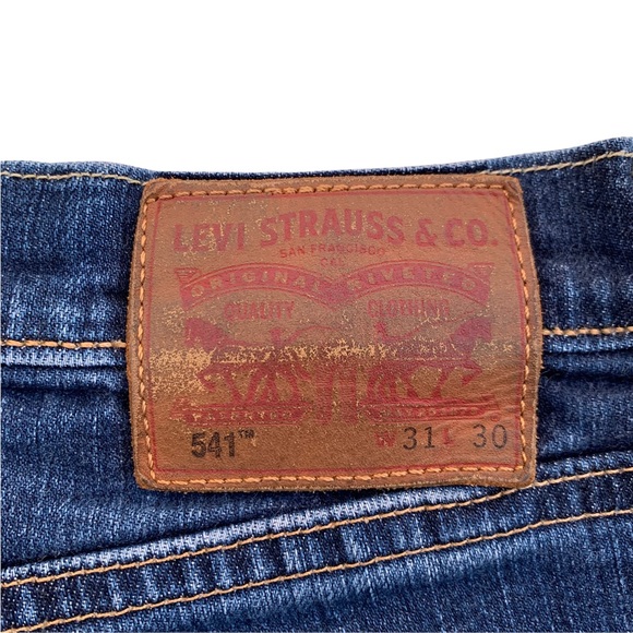 541 Athletic Fit Medium Stonewash Levi Jeans - Size 31 X 30 - Picture 7 of 10